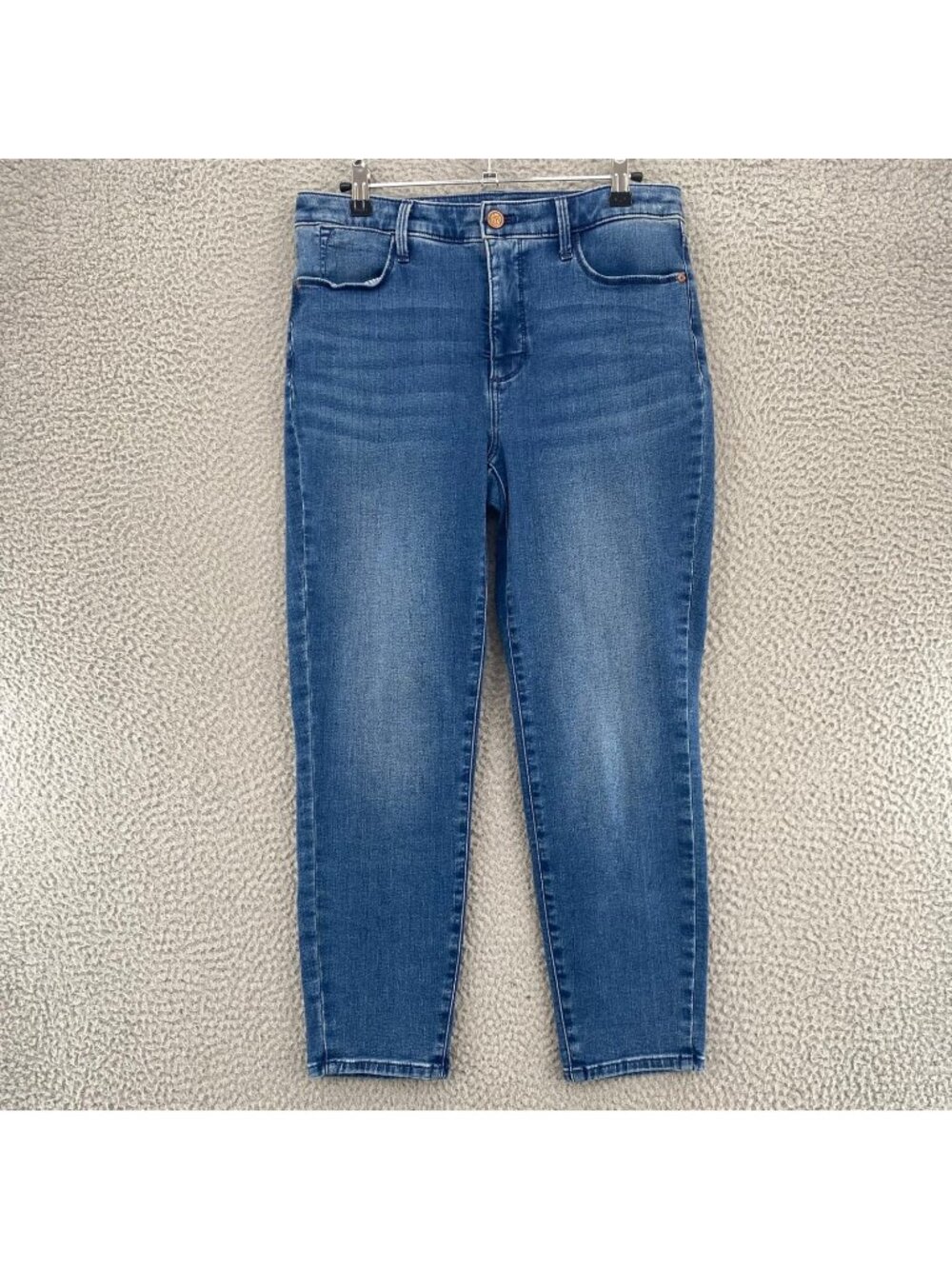 Talbots Jeans Womens 6 Blue Jegging Crop Slimming Skinny Stretch Denim Pockets